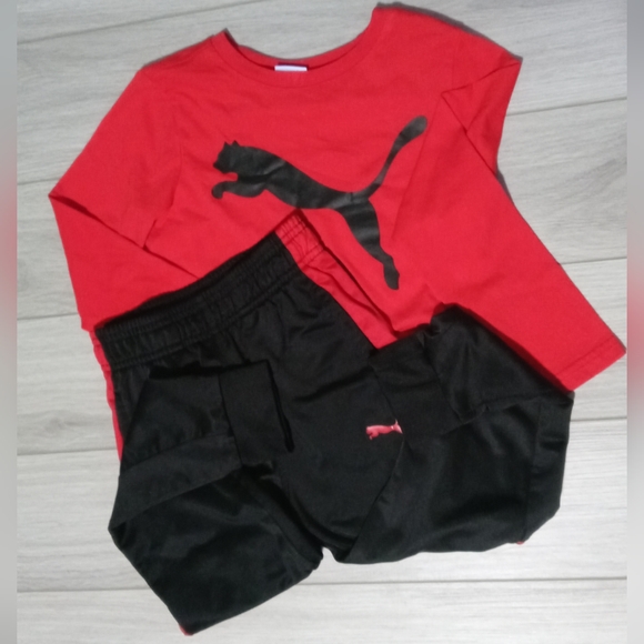 Puma Matching Outfit - Size Small -  Pre-owned - Black/Red/Gray - Picture 2 of 10